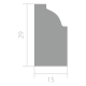 Молдинг Ultrawood арт. U 0001 i (2000 х 29 х 15)
