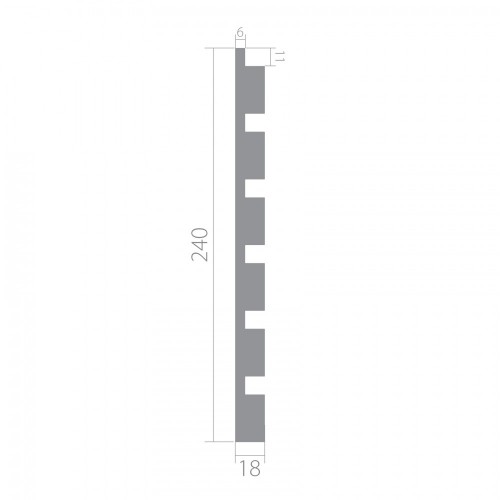 Стеновая панель Ultrawood арт. UW 04 i (2000 х 240 х 18 мм.)