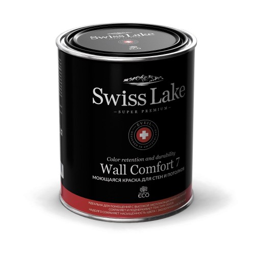 Краска Swiss Lake Wall Comfort 7 моющаяся для стен и потолка