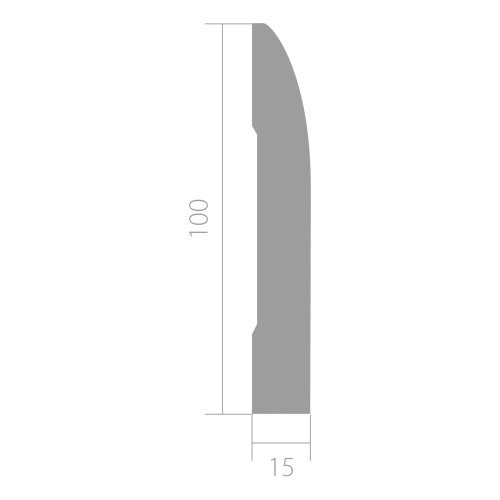 Плинтус Ultrawood арт. Base 0017 (2000 x 100 x 15 мм.)