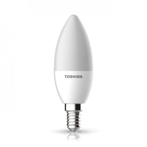 Лампа TOSHIBA  светодиодная свеча 40Вт 2700k Е14, арт.526857