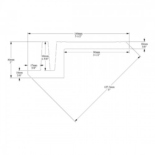 Профиль для верхней подсветки ORAC C382 L3 LINEAR LED LIGHTING