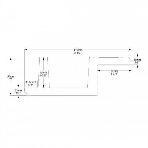 Профиль для верхней подсветки ORAC C383 L3 LINEAR LED LIGHTING