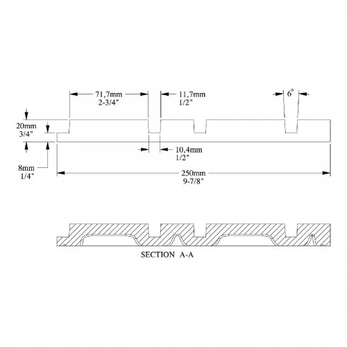 Декоративный элемент ORAC W119 BAR MIX