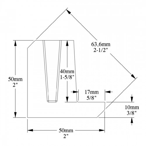 Профиль для верхней подсветки ORAC C380 L3 LINEAR LED LIGHTING