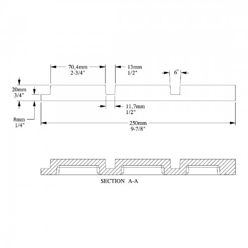 Декоративный элемент ORAC W116F BAR XL