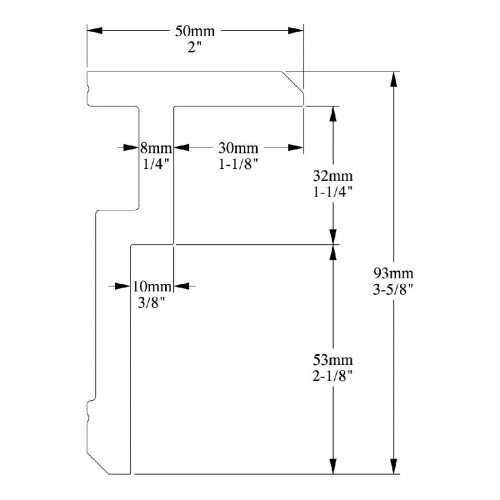 Молдинг ORAC CX197 U-STEPS