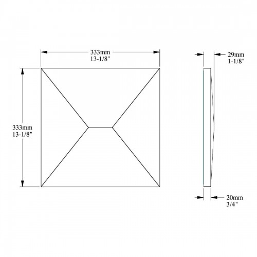 Декоративный элемент ORAC W106 ENVELOP