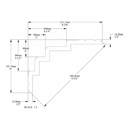 Карниз ORAC C393 STEPS