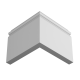 Плинтус белый Ultrawood арт. Base 5500 p (2000 x 138 x 18 мм.)