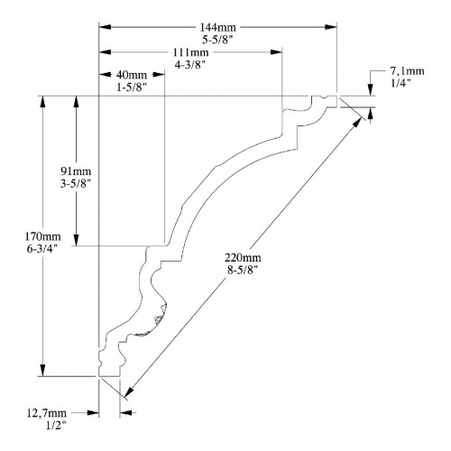 Карниз ORAC C301