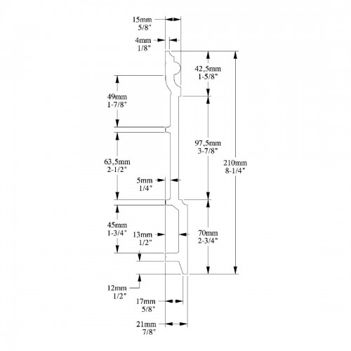 Плинтус ORAC SX191 HIGH RISE