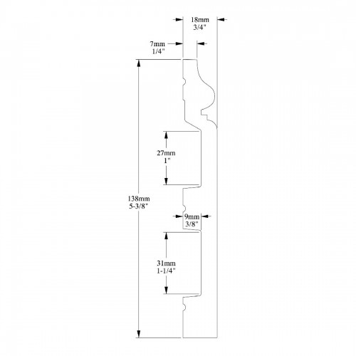 Плинтус ORAC SX118F CONTOUR