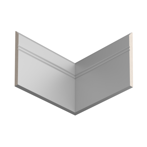 Плинтус белый Ultrawood арт. Base 5380 p (2000 x 110 x 10 мм.)