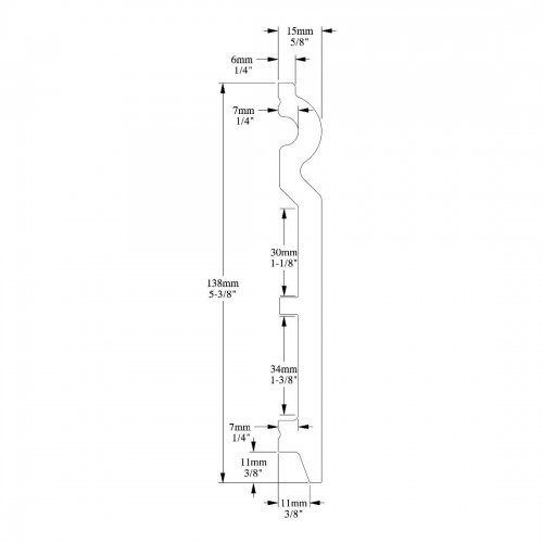 Плинтус ORAC SX138F