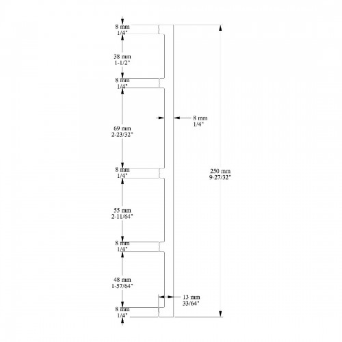 Молдинг ORAC SX207 SQUARE