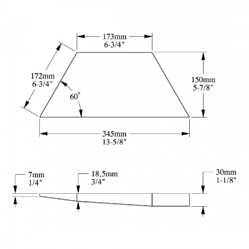 Декоративный элемент ORAC W101 TRAPEZIUM