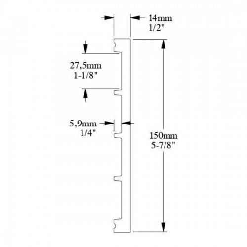 Плинтус ORAC SX168 SQUARE