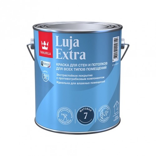 Противогрибковая интерьерная краска, Tikkurila Luja Extra, матовая