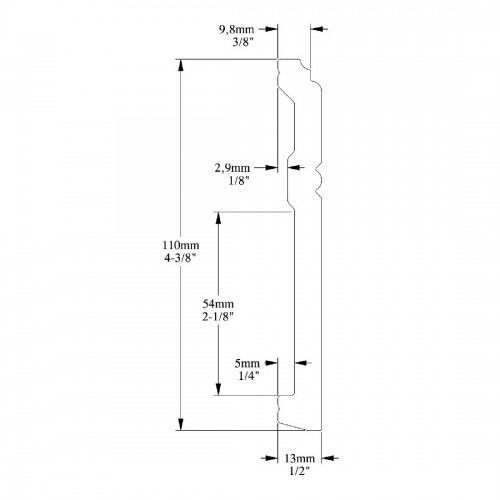 Плинтус ORAC SX105F