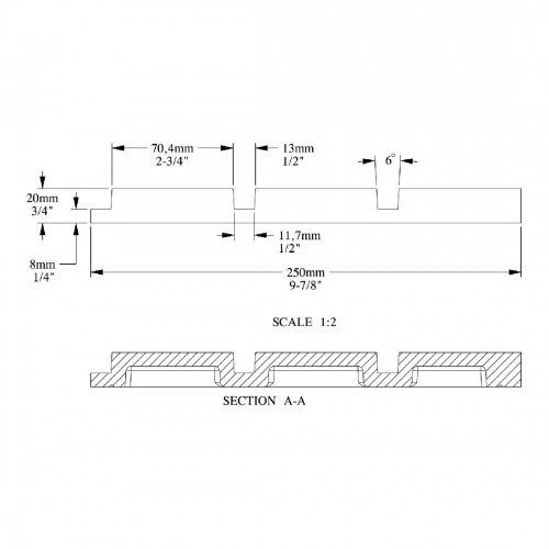 Декоративный элемент ORAC W116 BAR XL