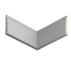 Плинтус белый Ultrawood арт. Base 0022 p (2000 x 80 x 12 мм.)