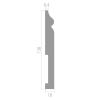 Плинтус Ultrawood арт. Base 5500 i (2000 x 138 x 18 мм.)