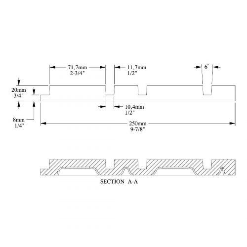 Декоративный элемент ORAC W119F BAR MIX