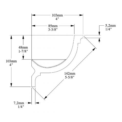 Профиль для верхней подсветки ORAC C902F