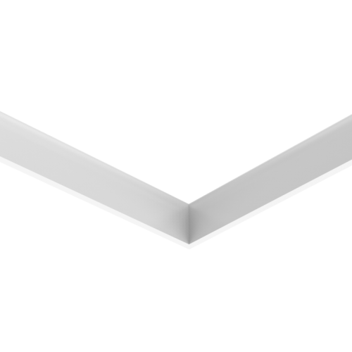 Плинтус белый Ultrawood арт. Base 0017 p (2000 x 100 x 14 мм.)