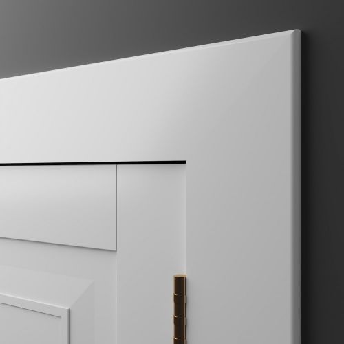 Плинтус белый Ultrawood арт. Base 1010 p (2000 x 100 x 10 мм.)