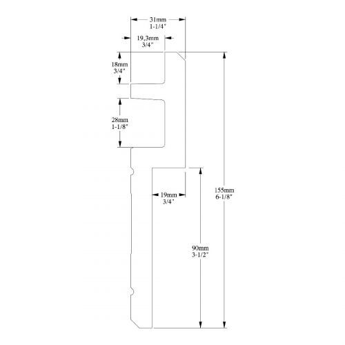 Шторный карниз ORAC C395 STEPS