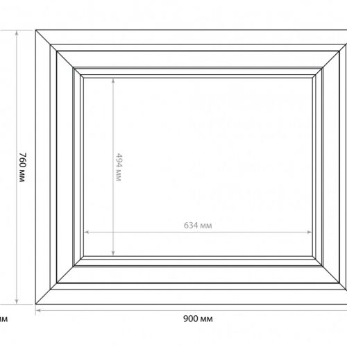 Стеновая панель DIY набор, арт. SET 002-7690 (760 х 900 х 14мм.)