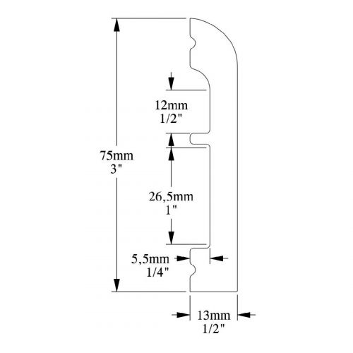 Плинтус ORAC SX183F CASCADE