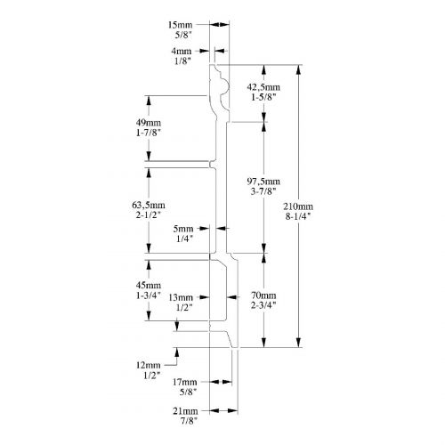 Плинтус ORAC SX191 HIGH RISE