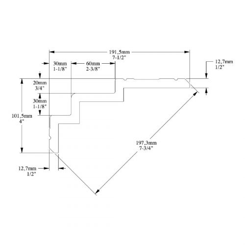 Карниз ORAC C392 STEPS