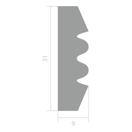 Молдинг Ultrawood арт. U 0011 (2200 х 31 х 9)