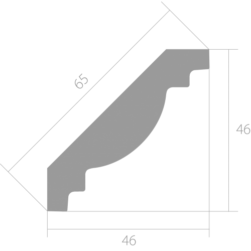 Карниз Ultrawood арт. CR 0021 (2440 х 46 х 46)