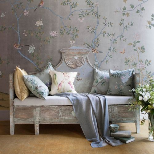 Английские обои De Gournay, коллекция Chinoiserie, артикул Badminton/C-078