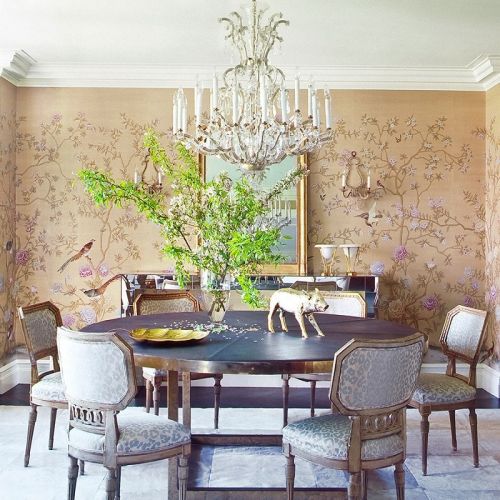 Английские обои De Gournay, коллекция Chinoiserie, артикул Earlham/C-040