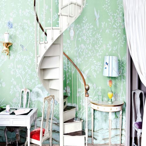 Английские обои De Gournay, коллекция Chinoiserie, артикул Askew/C-018