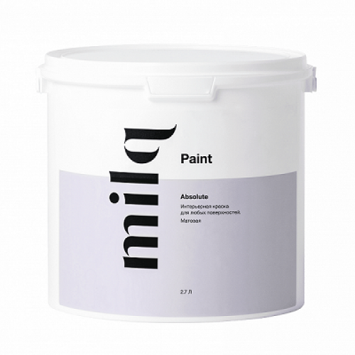 Матовая интерьерная краска с высокой износостойкостью Milq Absolute