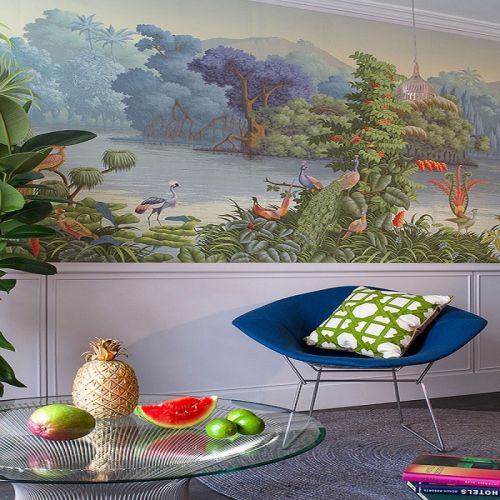 Английские обои De Gournay, коллекция Papiers Peints Panoramiques, артикул Le Bresil/E-19