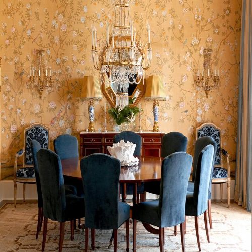 Английские обои De Gournay, коллекция Chinoiserie, артикул Chatsworth/C-076