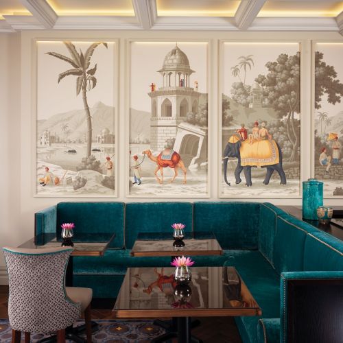 Английские обои De Gournay, коллекция Papiers Peints Panoramiques, артикул Early Views of India/E-02