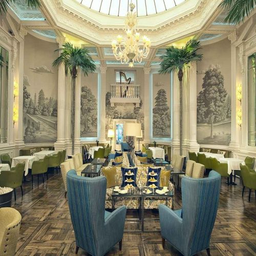  Английские обои De Gournay, коллекция Papiers Peints Panoramiques, артикул English Landscape/E-09