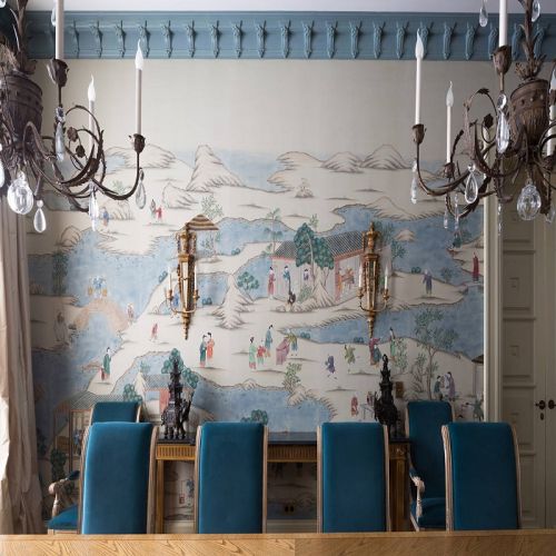  Английские обои De Gournay, коллекция Chinoiserie, артикул Coutts/C-019