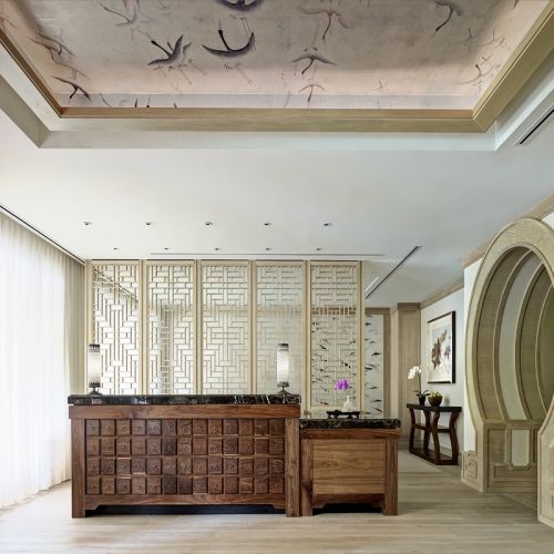  Английские обои De Gournay, коллекция Japanese & Korean, артикул Cranes Scroll/K-16