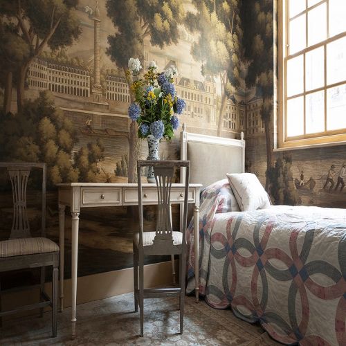  Английские обои De Gournay, коллекция Papiers Peints Panoramiques, артикул Monuments of Paris/E-11