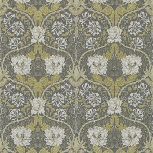 Обои Morris 216827 Honeysuckle & Tulip Charcoal